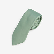 Load image into Gallery viewer, Sage Green Slim Twill Tie
