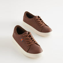 Load image into Gallery viewer, Tan Brown Smart Lace-Up Shoes
