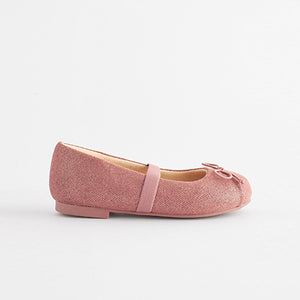 Pink Shimmer Ballet Occasion Shoes (Younger Girls)