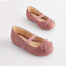 Load image into Gallery viewer, Pink Shimmer Ballet Occasion Shoes (Younger Girls)
