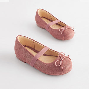 Pink Shimmer Ballet Occasion Shoes (Younger Girls)