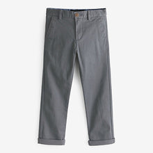 Load image into Gallery viewer, Charcoal Grey Regular Fit Stretch Chino Trousers (3-12yrs)
