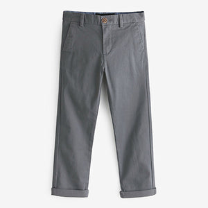 Charcoal Grey Regular Fit Stretch Chino Trousers (3-12yrs)