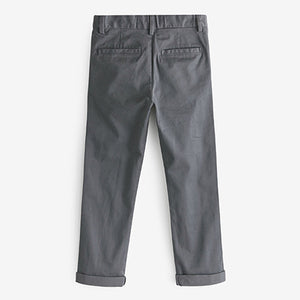 Charcoal Grey Regular Fit Stretch Chino Trousers (3-12yrs)