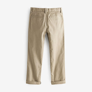 Stone Regular Fit Stretch Chino Trousers (3-12yrs)