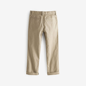 Stone Regular Fit Stretch Chino Trousers (3-12yrs)