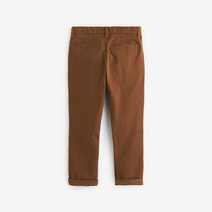 Ginger/Tan Brown Regular Fit Stretch Chino Trousers (3-12yrs)