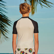 Load image into Gallery viewer, White Football Sunsafe Rash Vest (3-12yrs)
