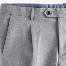 Load image into Gallery viewer, Light Grey Skinny Flannel Fabric Suit: Trousers
