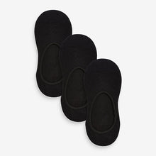 Load image into Gallery viewer, Black Sports Invisible Socks 3 Pack
