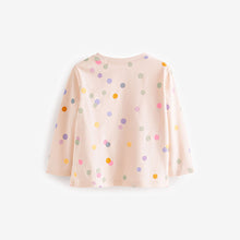 Load image into Gallery viewer, Polka Dot Cat Long Sleeve Character T-Shirt (3mths-6yrs)
