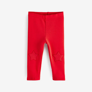 Red Cosy Fleece Lined Leggings (3mths-6yrs)