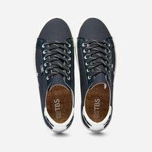 Load image into Gallery viewer, Sneakers Men Cotton Recycled Navy LANZARO

