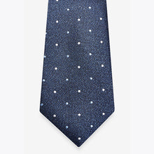 Load image into Gallery viewer, Navy Blue Spot Pattern Tie
