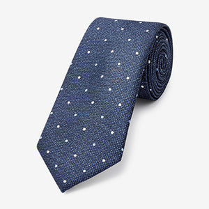 Navy Blue Spot Pattern Tie