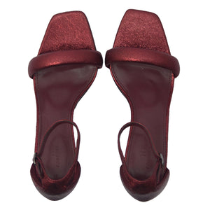 Red Forever Comfort® Square Toe Heeled Sandals