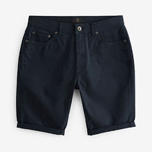 Load image into Gallery viewer, Navy Blue Motionflex 5 Pocket Chino Shorts
