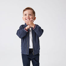 Load image into Gallery viewer, Navy Blue Harrington Jacket (3mths-6yrs)
