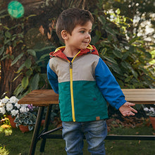 Load image into Gallery viewer, Multi Colourblock Shower Resistant Summer Jacket (3mths-6yrs)
