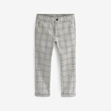 Load image into Gallery viewer, Mid Grey Check Formal Check Trousers (3-12yrs)
