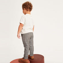 Load image into Gallery viewer, Neutral Pull-On Check Trousers (3mths-6yrs)
