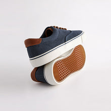 Load image into Gallery viewer, Navy Blue Regular Fit Classic Canvas Pumps
