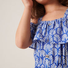 Load image into Gallery viewer, Printed Cold-Shoulder Dress (3-12yrs)
