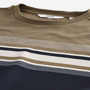 Navy Blue/Neutral Block T-Shirt