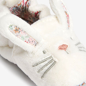 White Bunny Slip-On Baby Shoes (0-18mths)