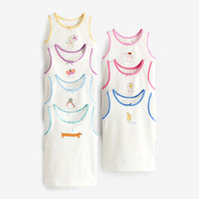 Load image into Gallery viewer, Ecru White/Pastel Days Of The Week 7 Pack Vests (1.5-12yrs)
