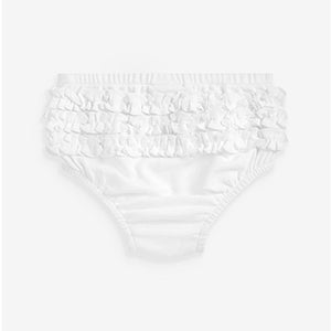 White Frill Knickers 2 Pack (0mths-18mths)