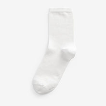 Load image into Gallery viewer, White Modal Ankle Socks 4 Pack
