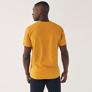 Yellow Ochre Essential Crew Neck T-Shirt