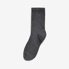 Load image into Gallery viewer, Grey 7 Pack Cotton Rich Socks (Older Boys)
