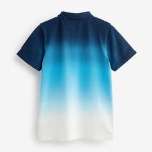 Load image into Gallery viewer, Blue Ombre Short Sleeve Polo Shirt (3-12yrs)
