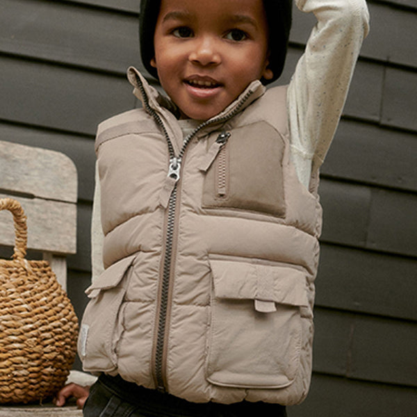 Stone Padded Gilet (3mths-6yrs)