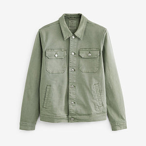 Sage Green Denim Jacket