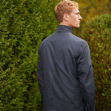 Load image into Gallery viewer, Navy Blue Funnel Neck Shower Resistant Jacket
