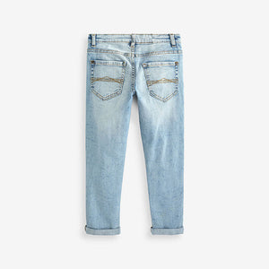 Bleach Denim Tapered Fit Five Pocket Jeans (3-12yrs)