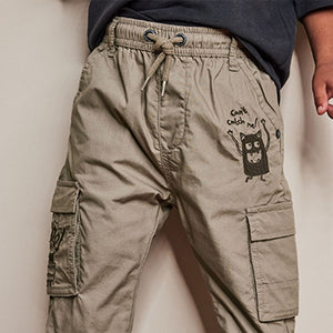 Neutral Lined Cargo Trousers (3mths-6yrs)