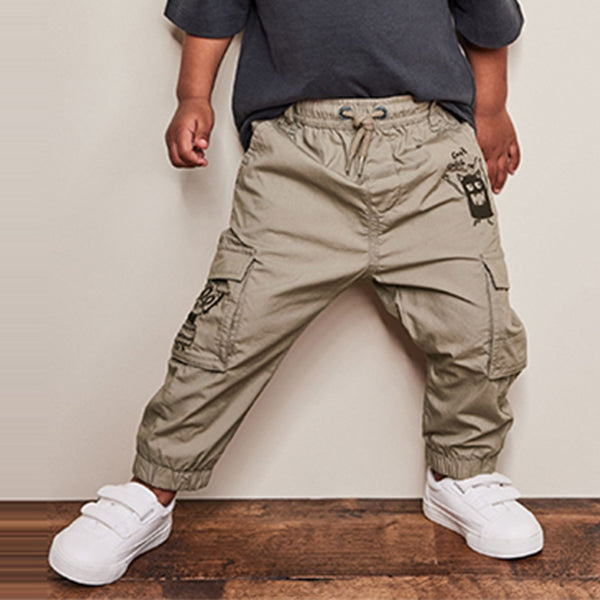 Neutral Lined Cargo Trousers (3mths-6yrs)