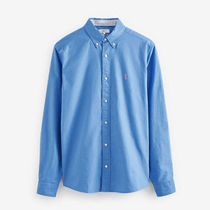 Bright Blue Long Sleeve Oxford Shirt