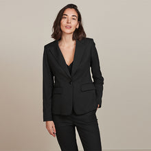 Load image into Gallery viewer, Black Tailored Single Breasted Jacket
