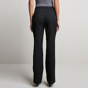 Black Tailored Bootcut Trousers