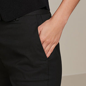 Black Slim Tailored Trousers