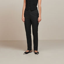 Load image into Gallery viewer, Black Slim Tailored Trousers
