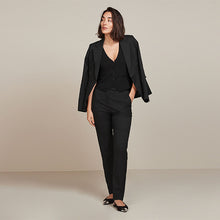 Load image into Gallery viewer, Black Slim Tailored Trousers
