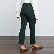 Load image into Gallery viewer, Dark Green Stretch Ultimate Kickflare Trousers
