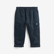 Load image into Gallery viewer, Navy Blue Side Pocket Pull-On Trousers (3mths-6yrs)
