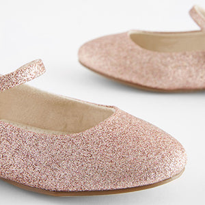 Pink Glitter Mary Jane Occasion Shoes (Older Girls)
